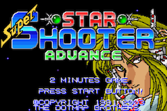 Super Star Shooter Advance (Homebrew) — Title screen